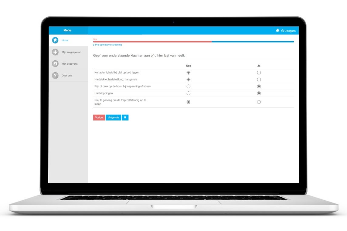 Screenshot van POS