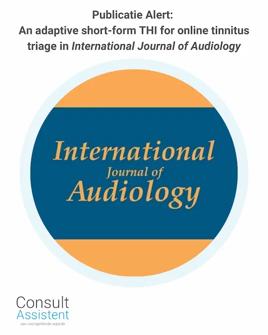 Publication Alert An adaptive short-form THI for online tinnitus triage