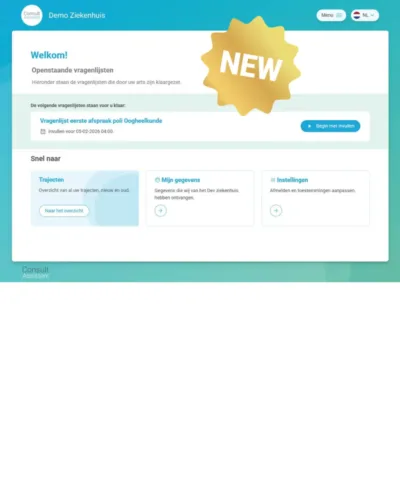 Nieuwe gebruikersinterface ConsultAssistent